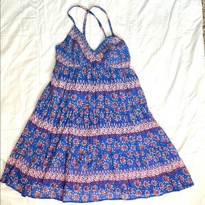 Mossimo Supply Co. Blue Floral Dress